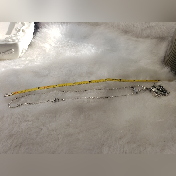 Silver Birdhouse Pendant Necklace - Picture 3 of 5